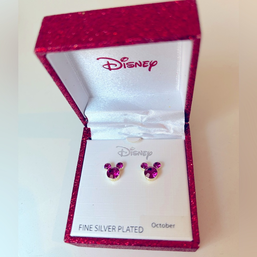 Disney Silver Plated Mickey Stud Earrings